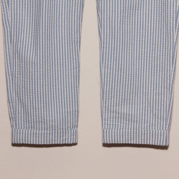 Rugby Ralph Lauren Cotton Seersucker Cropped Pants Size 10 - Picture 4 of 8